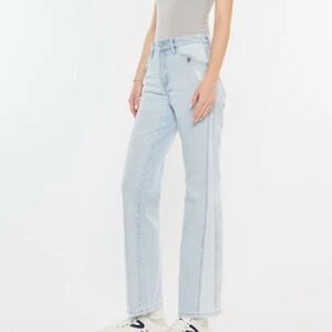 KanCan Maple high rise straight jeans-light wash